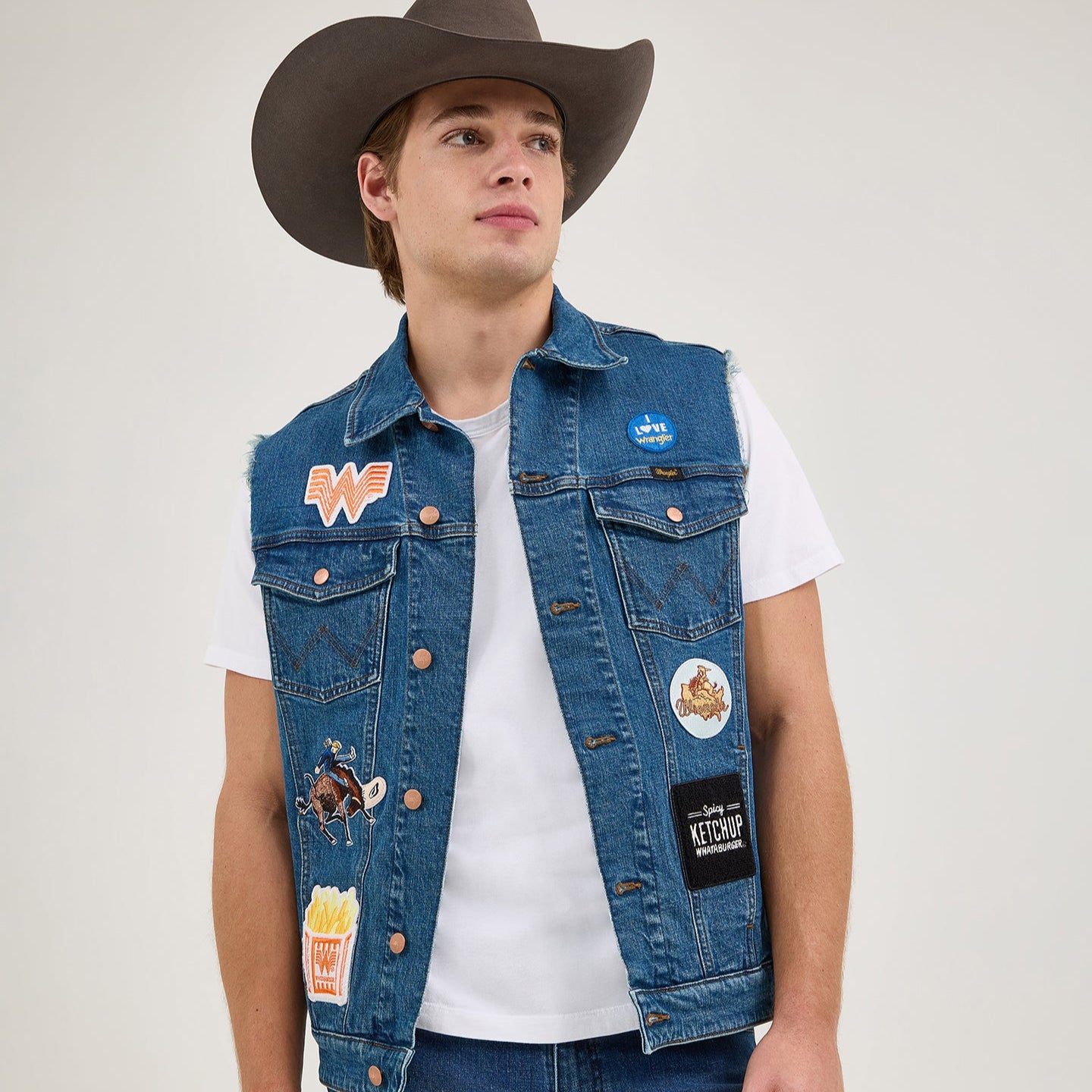 Wrangler? x Whataburger? Men's Cut-Off Vest - Image 8