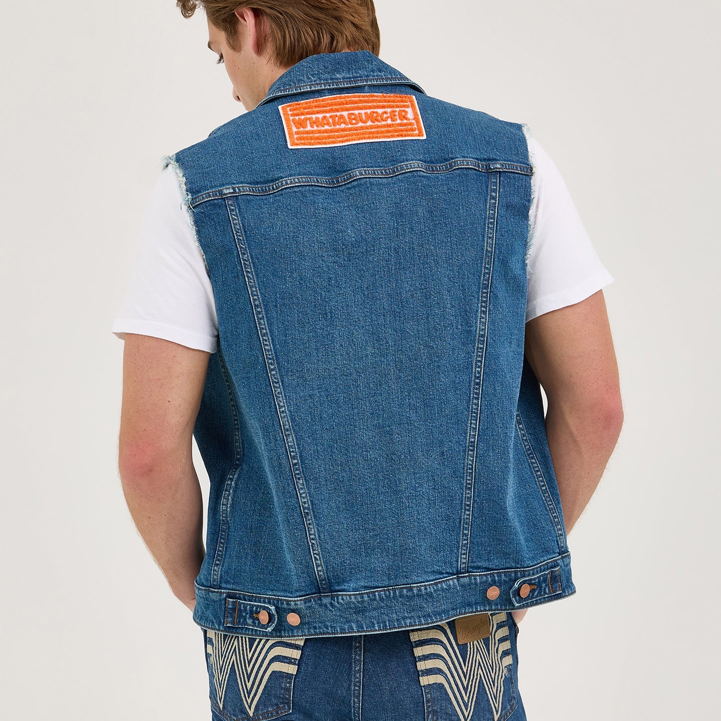 Wrangler? x Whataburger? Men's Cut-Off Vest - Image 7