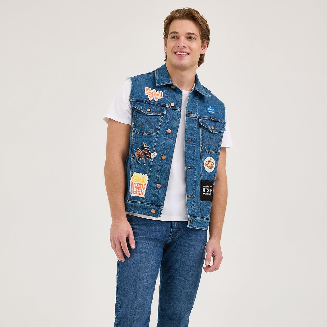 Wrangler? x Whataburger? Men's Cut-Off Vest - Image 10