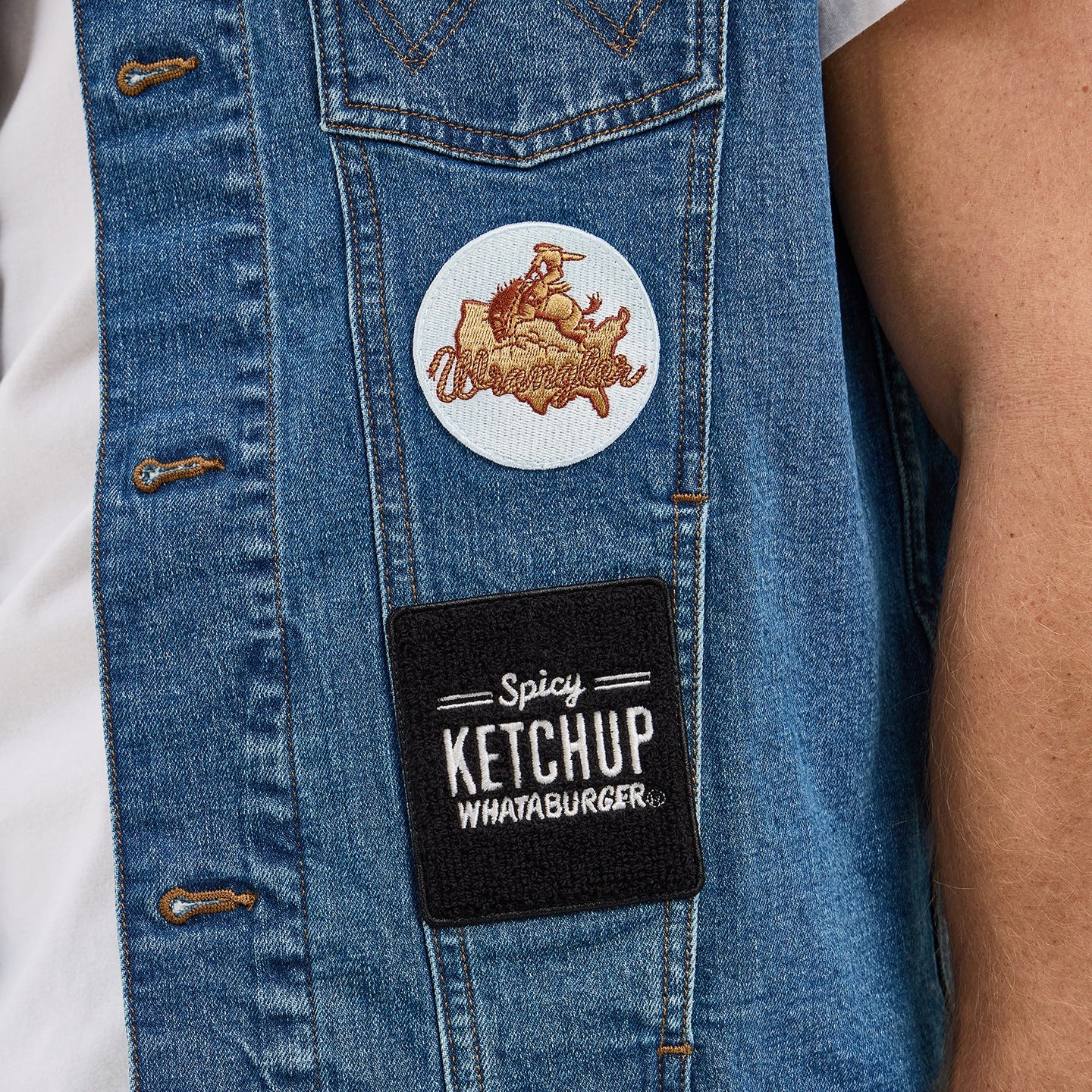 Wrangler? x Whataburger? Men's Cut-Off Vest - Image 5