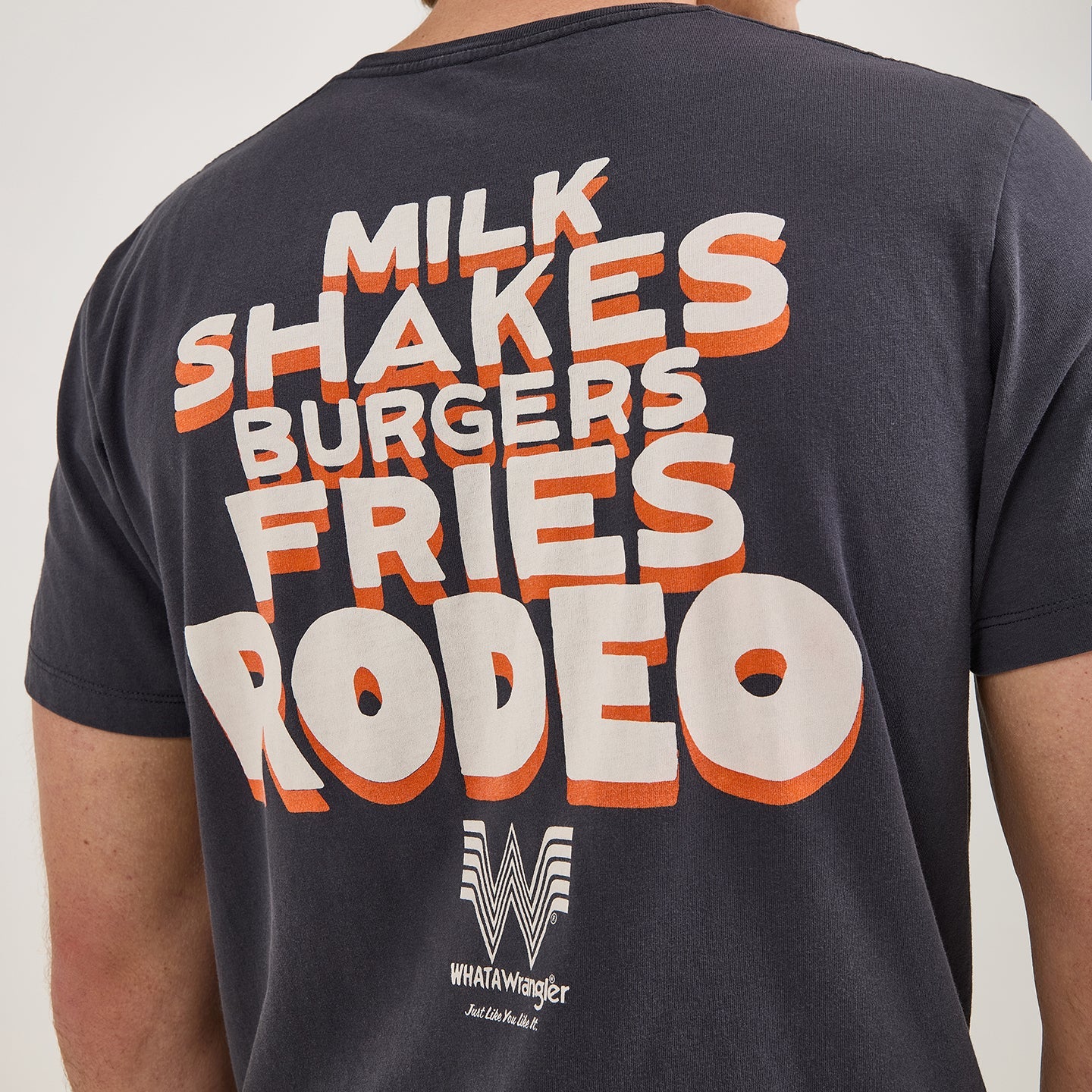 Wrangler? x Whataburger? Cowboy Graphic Black T-Shirt - Image 4