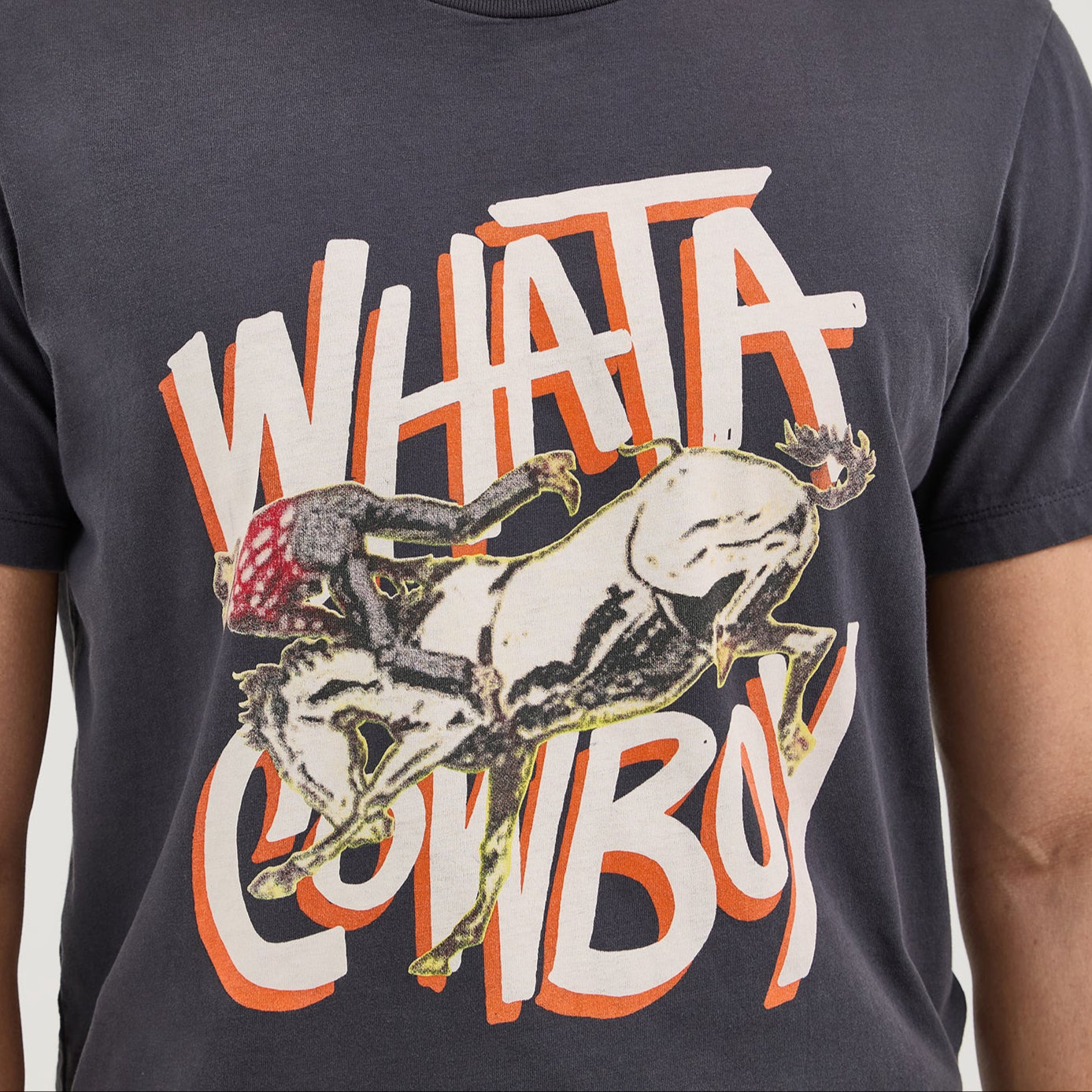 Wrangler? x Whataburger? Cowboy Graphic Black T-Shirt - Image 5