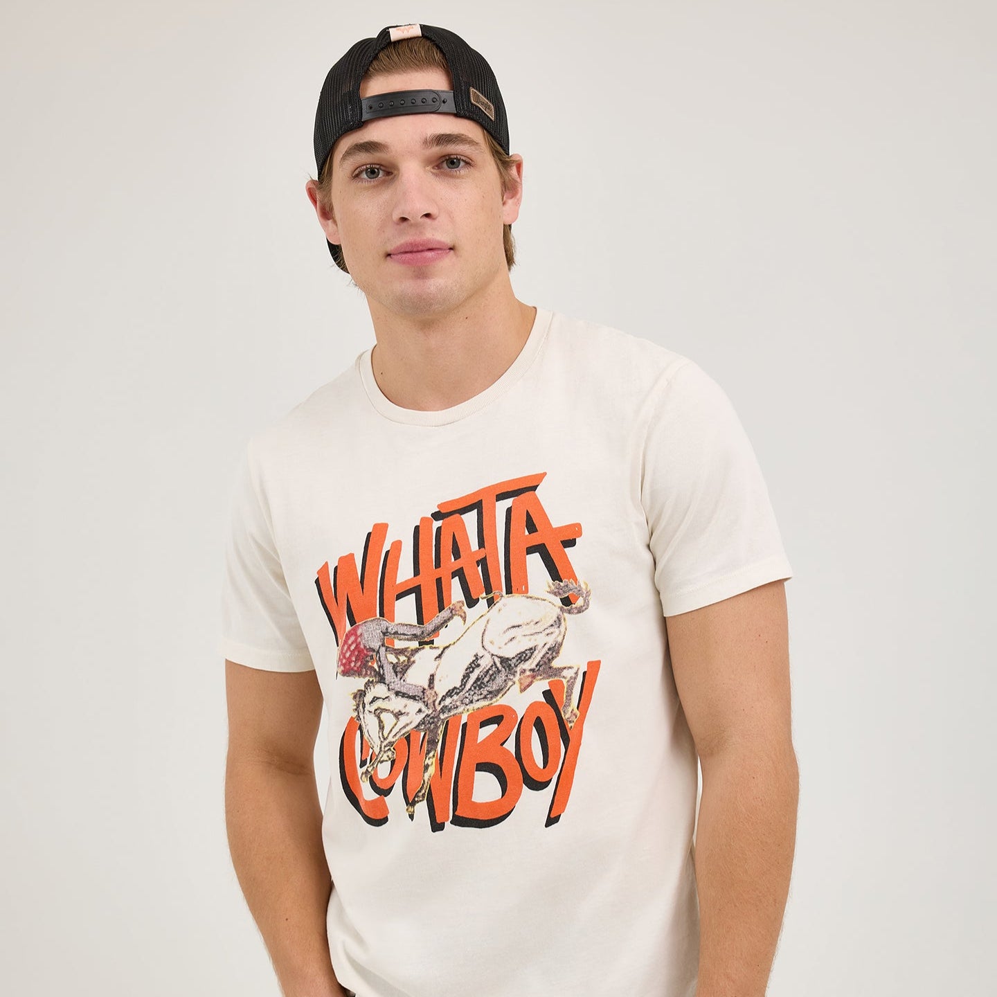 Wrangler® x Whataburger® Cowboy Graphic White T-Shirt - Image 3