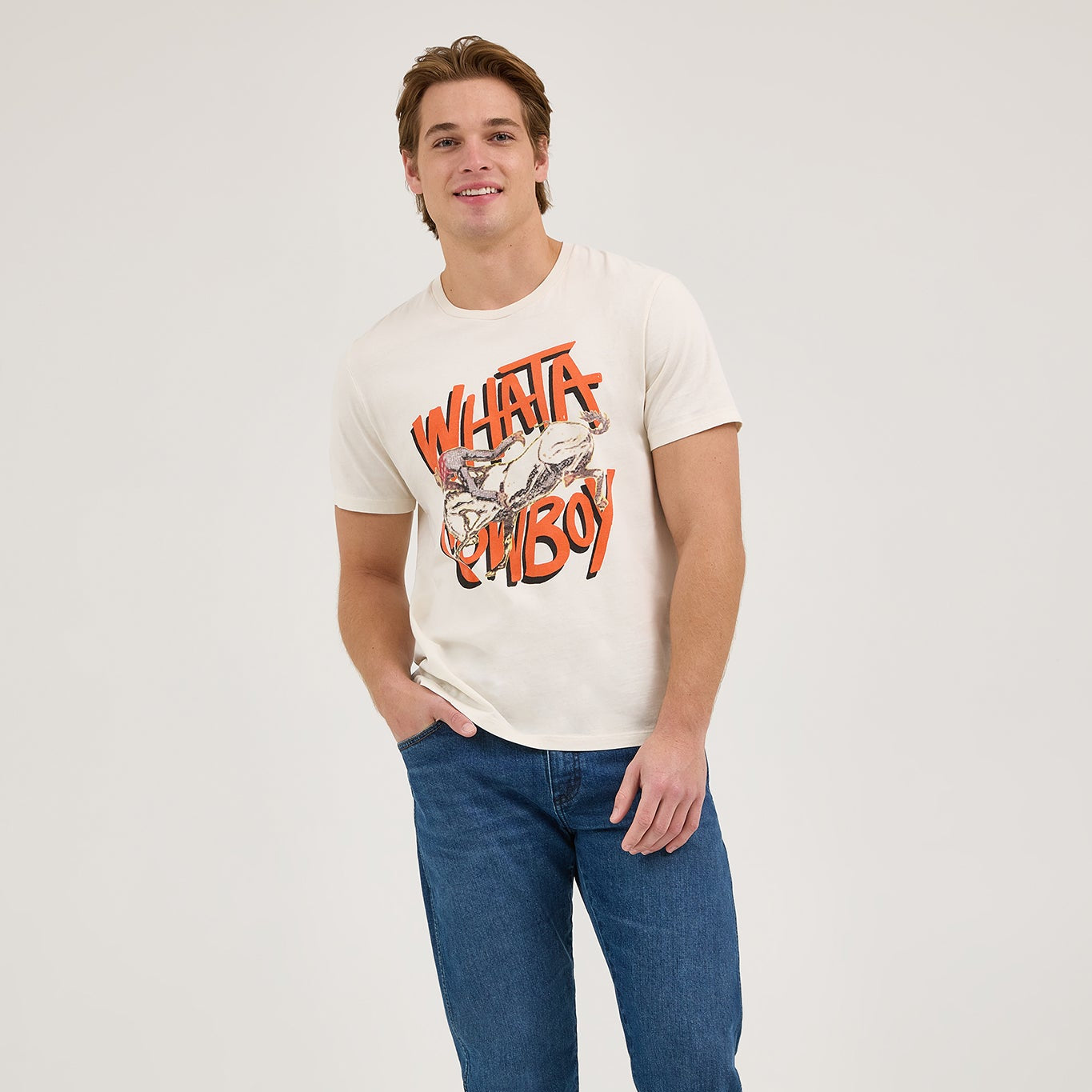 Wrangler® x Whataburger® Cowboy Graphic White T-Shirt - Image 6