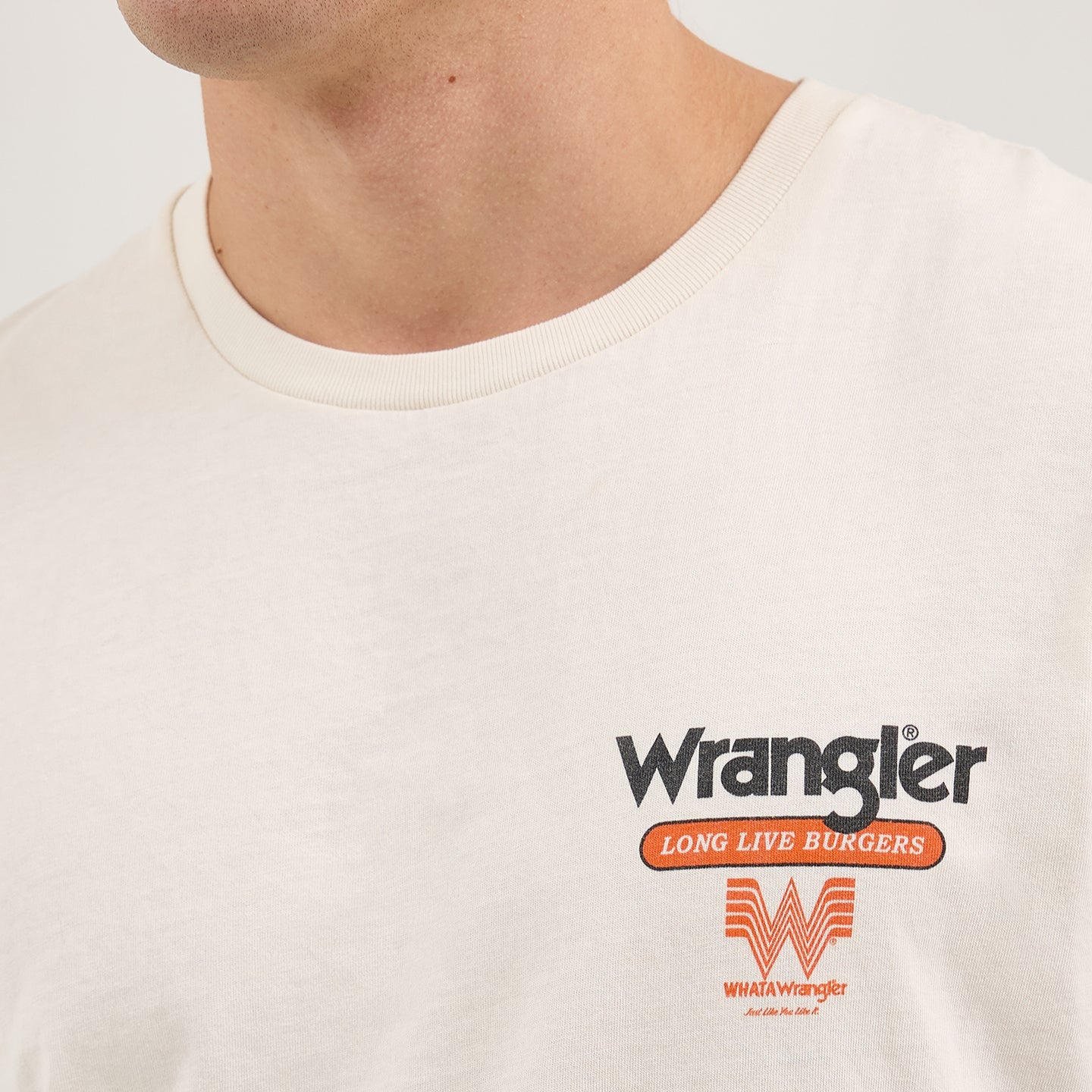 Wrangler® x Whataburger® Cowboy Burgers White T-Shirt - Image 2