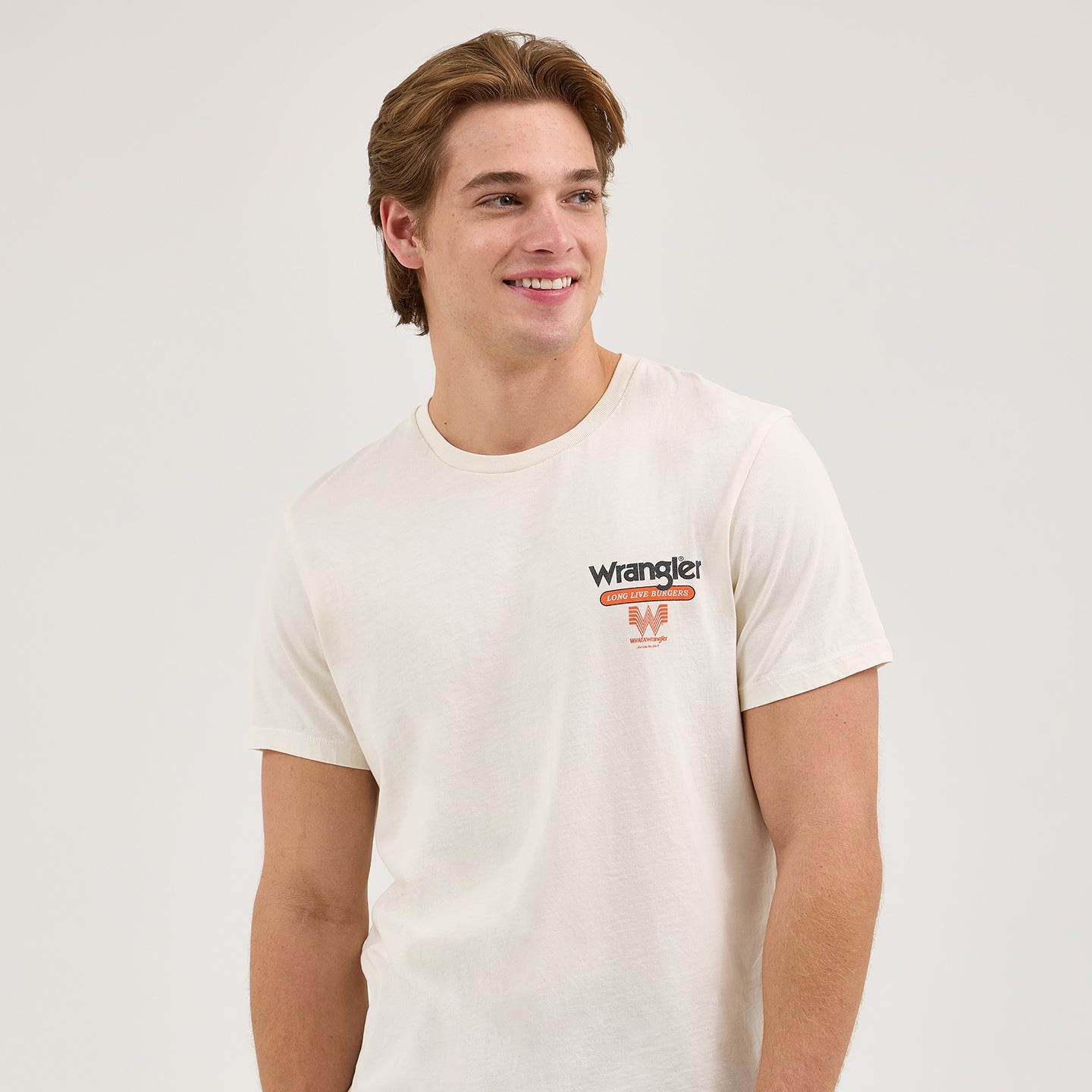 Wrangler® x Whataburger® Cowboy Burgers White T-Shirt - Image 4