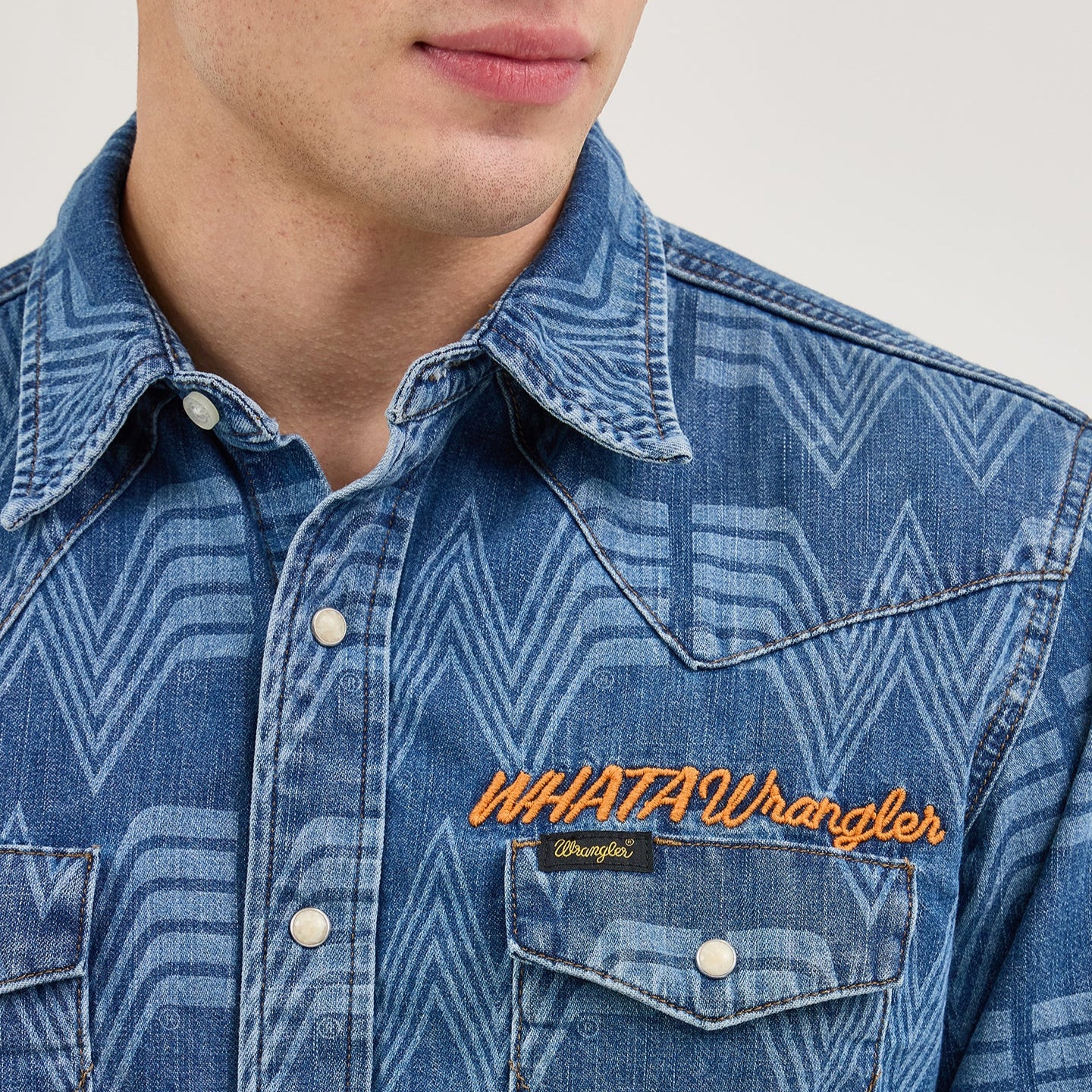 Wrangler® x Whataburger® Men's Western Print Shirt - Image 4