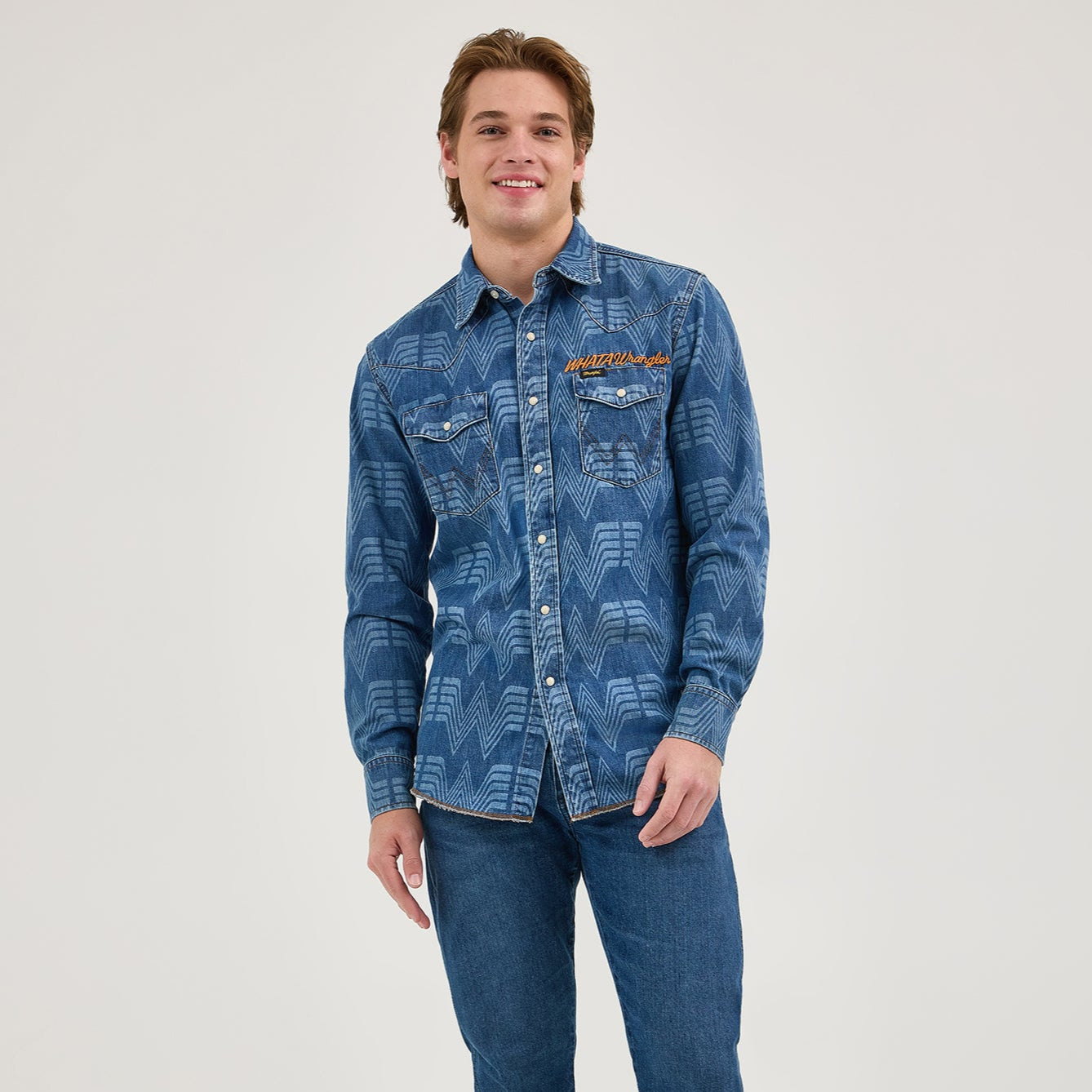 Wrangler® x Whataburger® Men's Western Print Shirt - Image 6