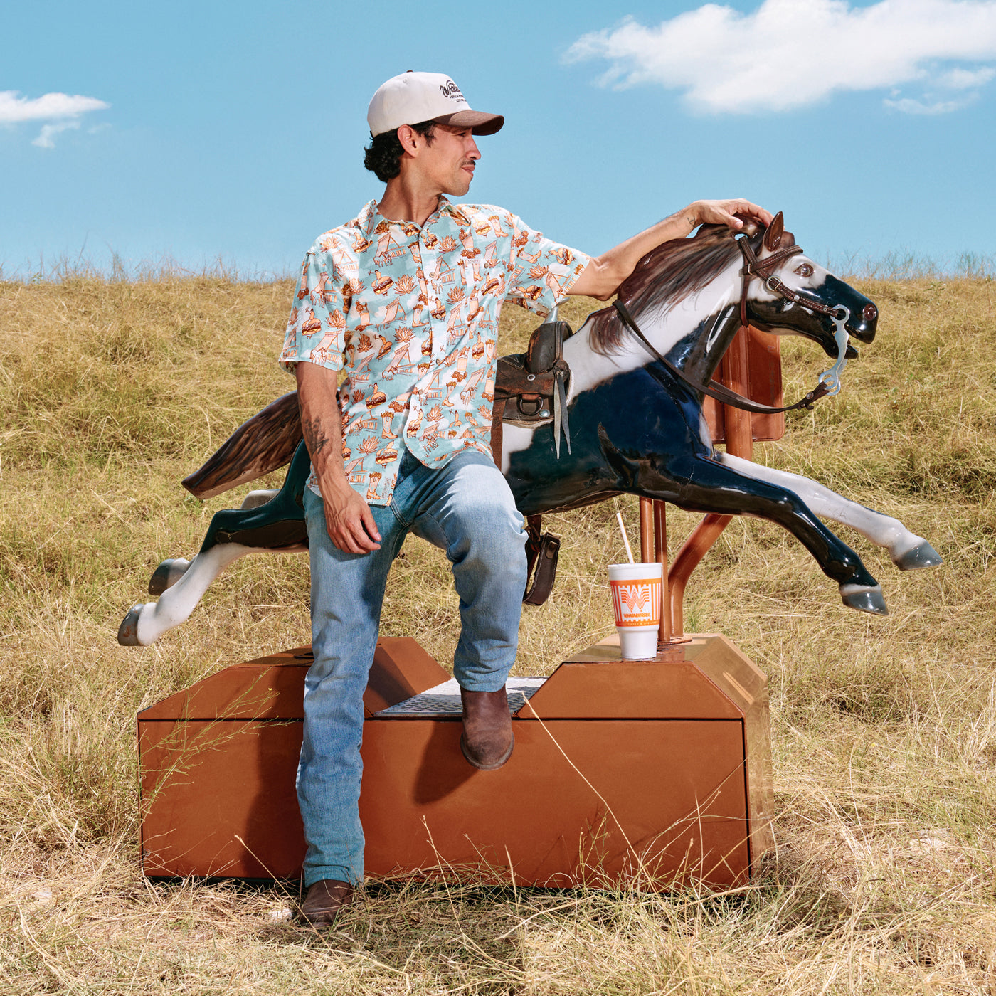 Sendero x Whataburger Cowboy Drive Thru Print Shirt - Image 2