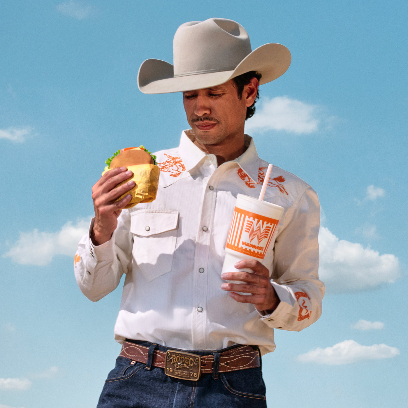 Sendero x Whataburger Wyatt Pearl Snap WhataRodeo Shirt - Image 2