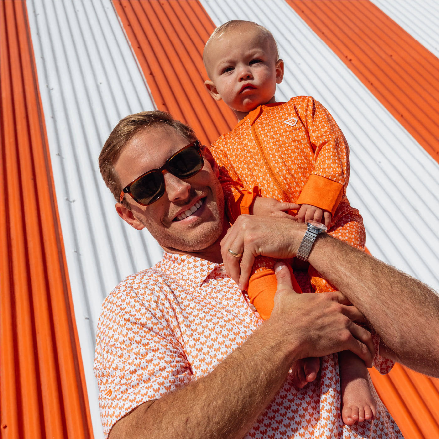 Burlebo x Whataburger WHATA Logo Orange Baby Zip Up - Image 4