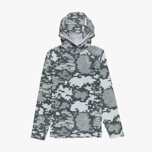 Youth Tactical Camo Hooded LS Performance Shirt