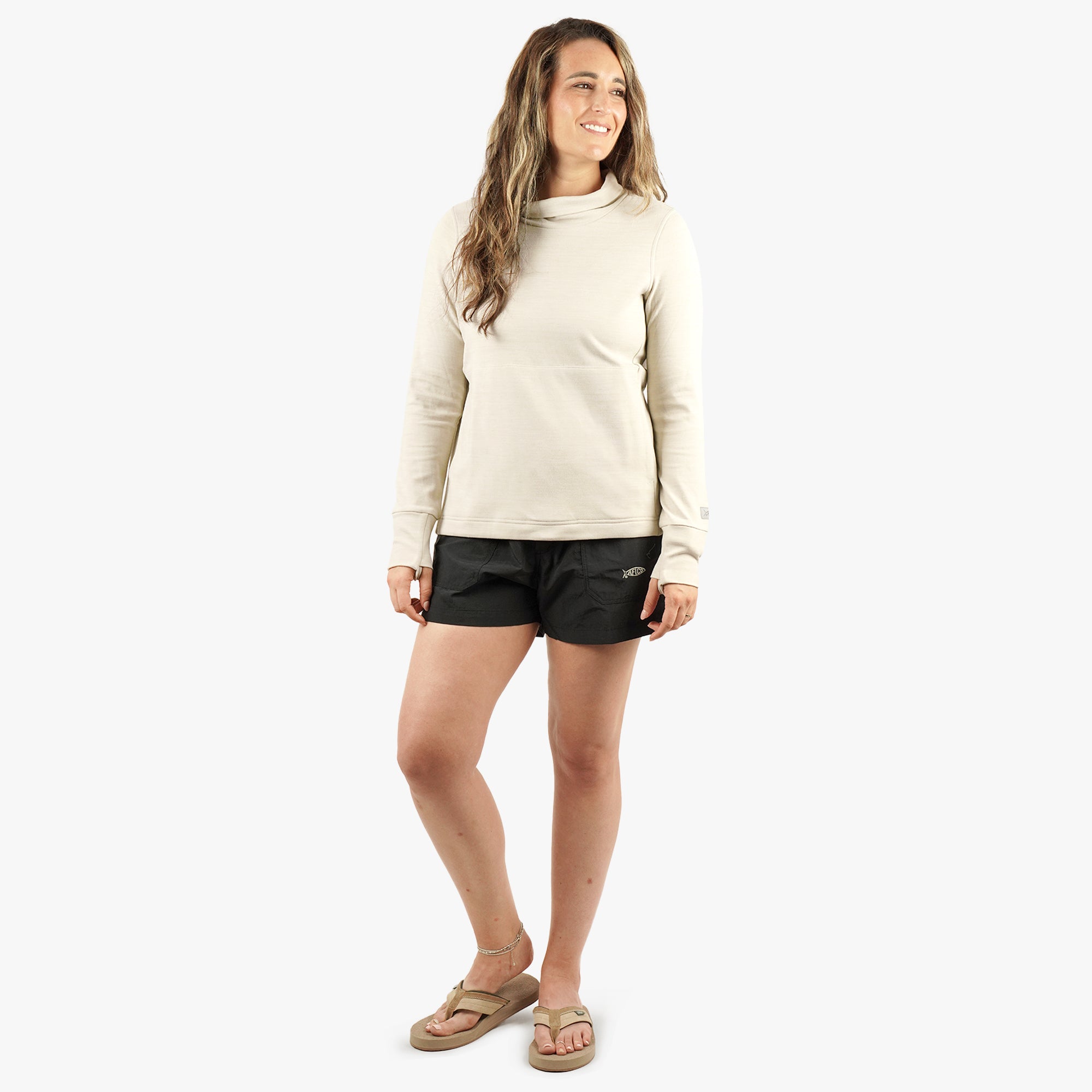 Women's Coastal Layer Funnel Neck Pullover - Image 5