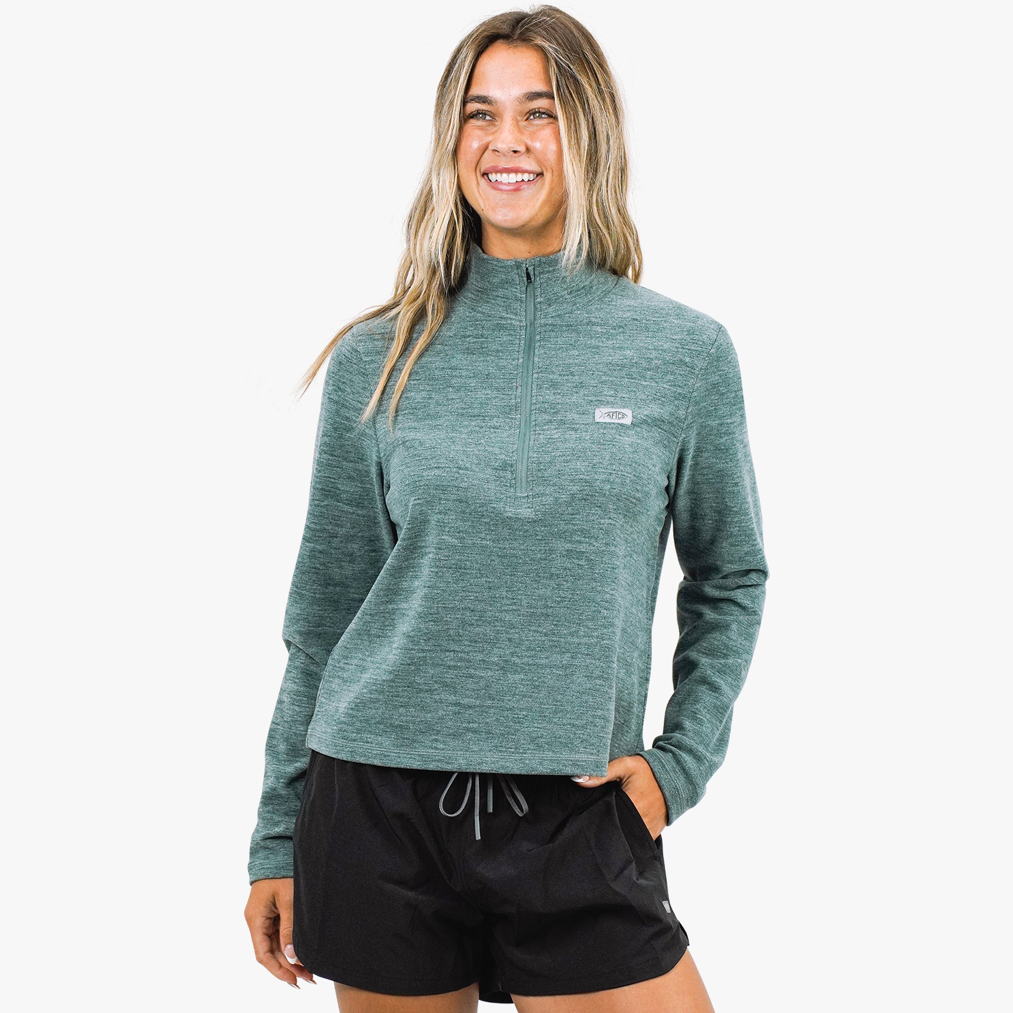 Women's Coastal Layer 1/4 Zip - Image 3