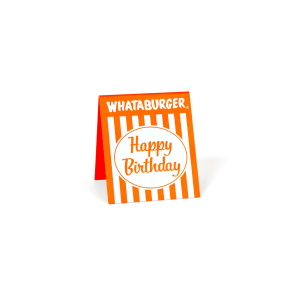 Happy Birthday Table Tent (Single)