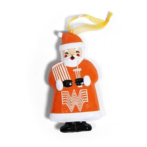 Kitty Keller Whataburger Santa Ornament 2025