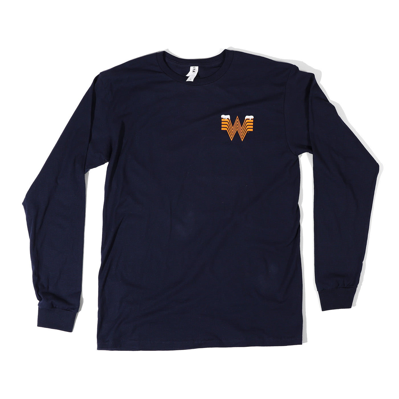 Navy Holiday Stamp Long Sleeve Tee - Image 3