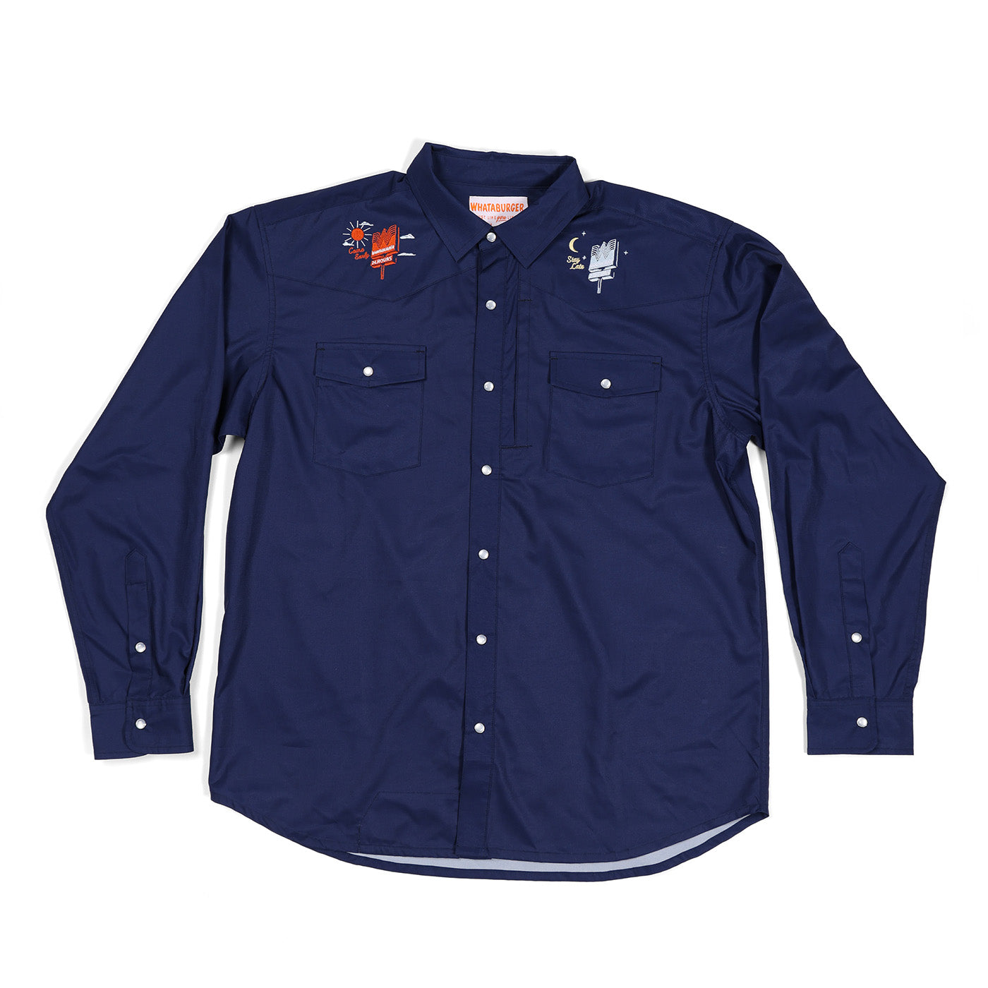 Navy Long Sleeve Button Up Shirt