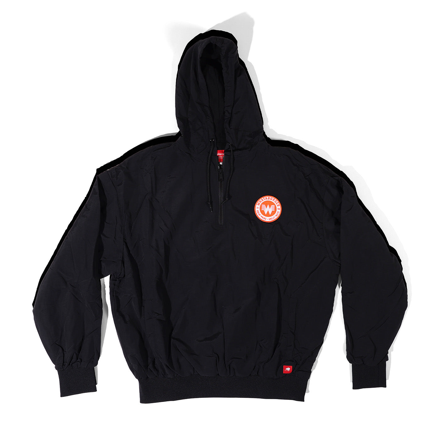 Sportiqe Black Hooded Half Zip