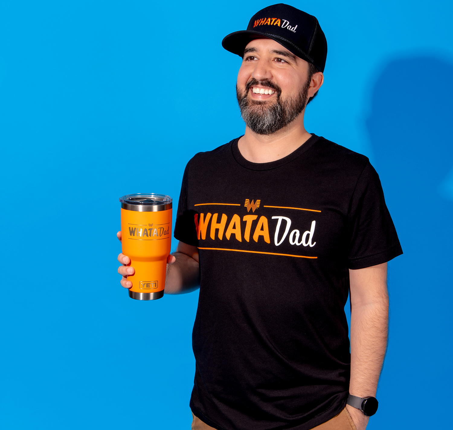 WhataDad Black Tee - Image 2